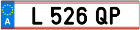 Trailer License Plate
